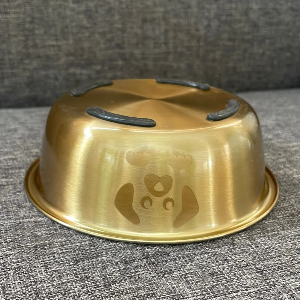 Stainless Steel Gold Dog Bowl